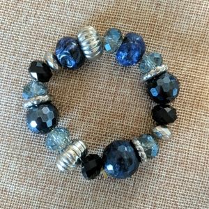 Blue Beaded Bracelet